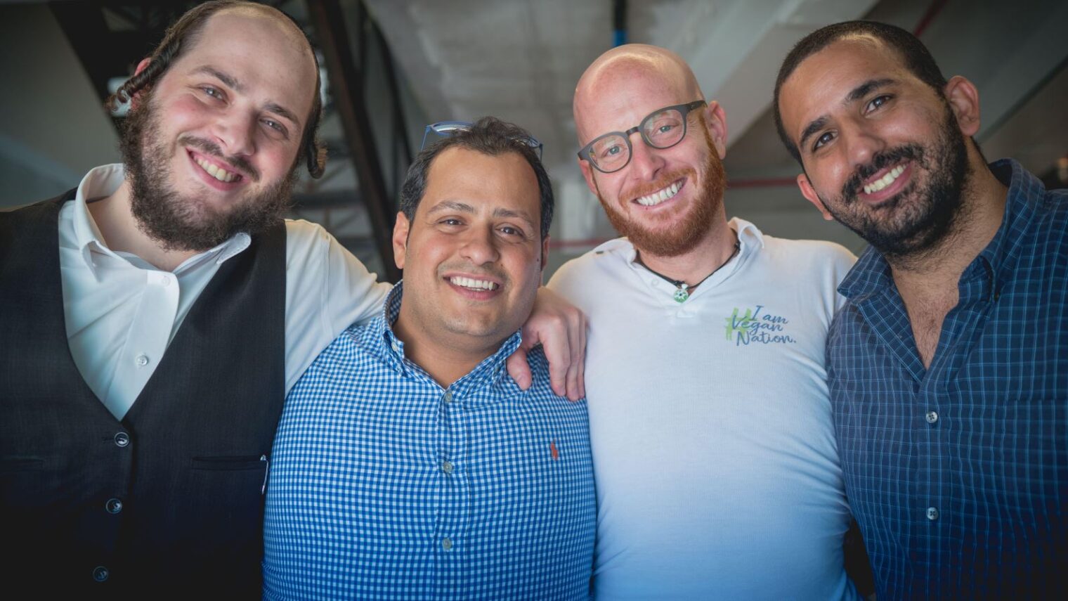 VeganNation founders, from left, Shneor Shapira, Yossi Raybi, Isaac Thomas and Nati Giat. Photo: courtesy