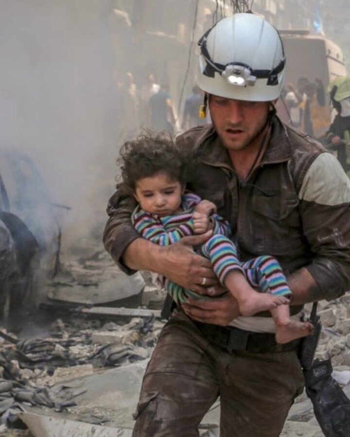 Screenshot from White Helmets documentary.