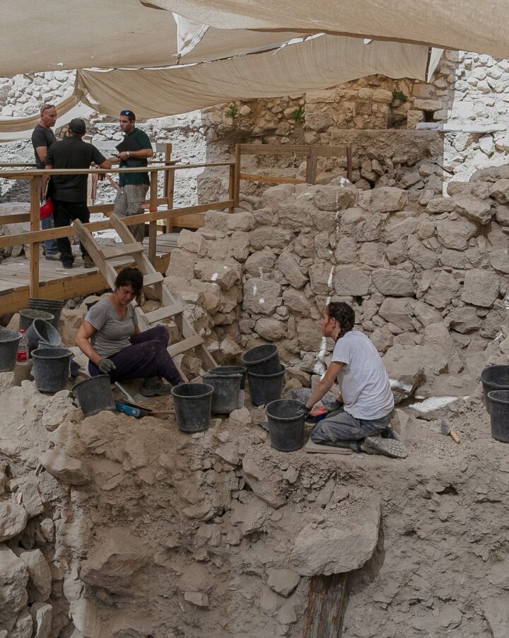 The archeological excavations in the Givati Parking Lot in the City of David. Photo credit: Eliyahu Yannai, City of David