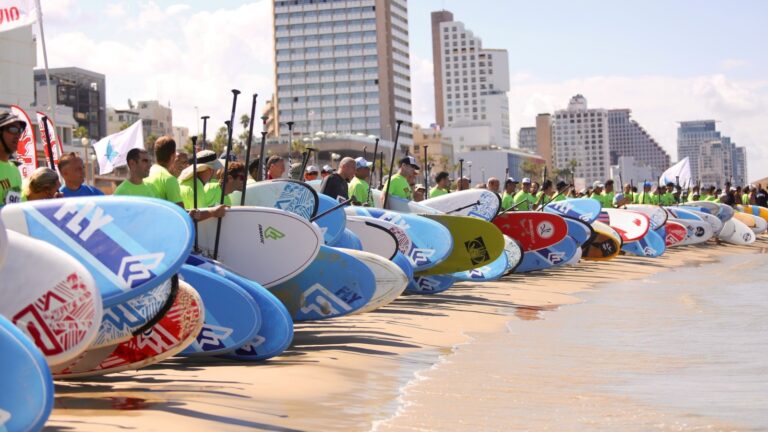 Surfers ready for Sail Tel Aviv-Jaffa. Photo by Efrat Saar