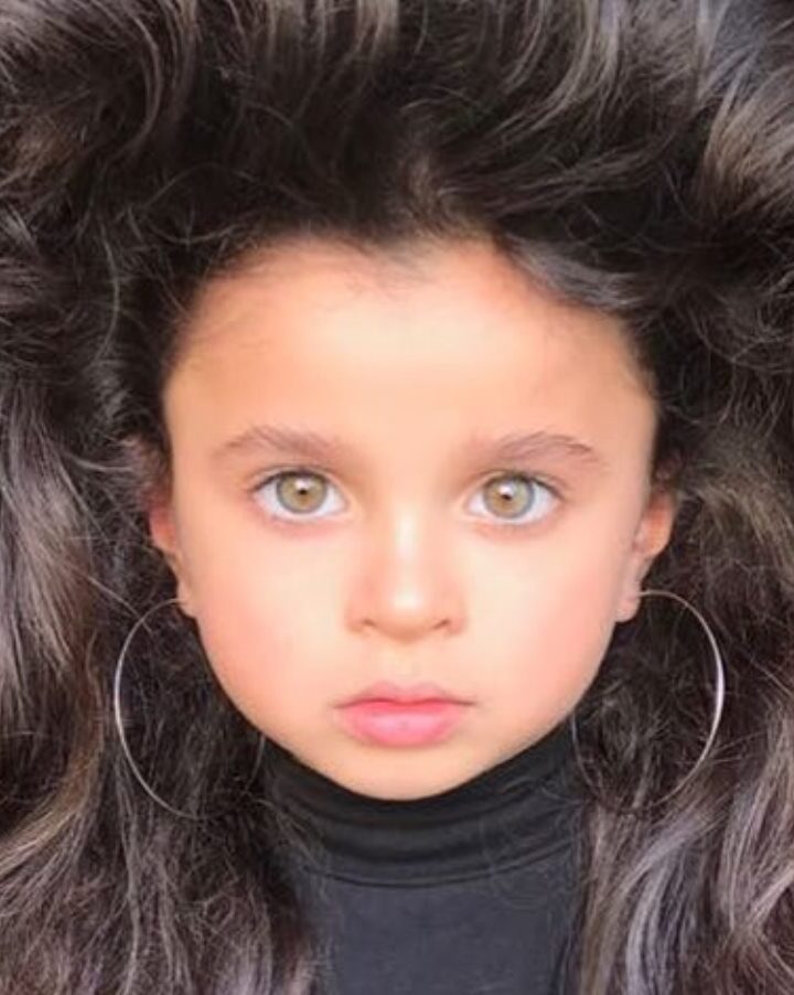 Mia Aflalo, five-year-old Israeli model. Photo via Instagram