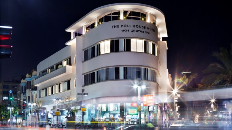 Poli House Hotel in Tel Aviv. Photo by Assaf Pinchuk