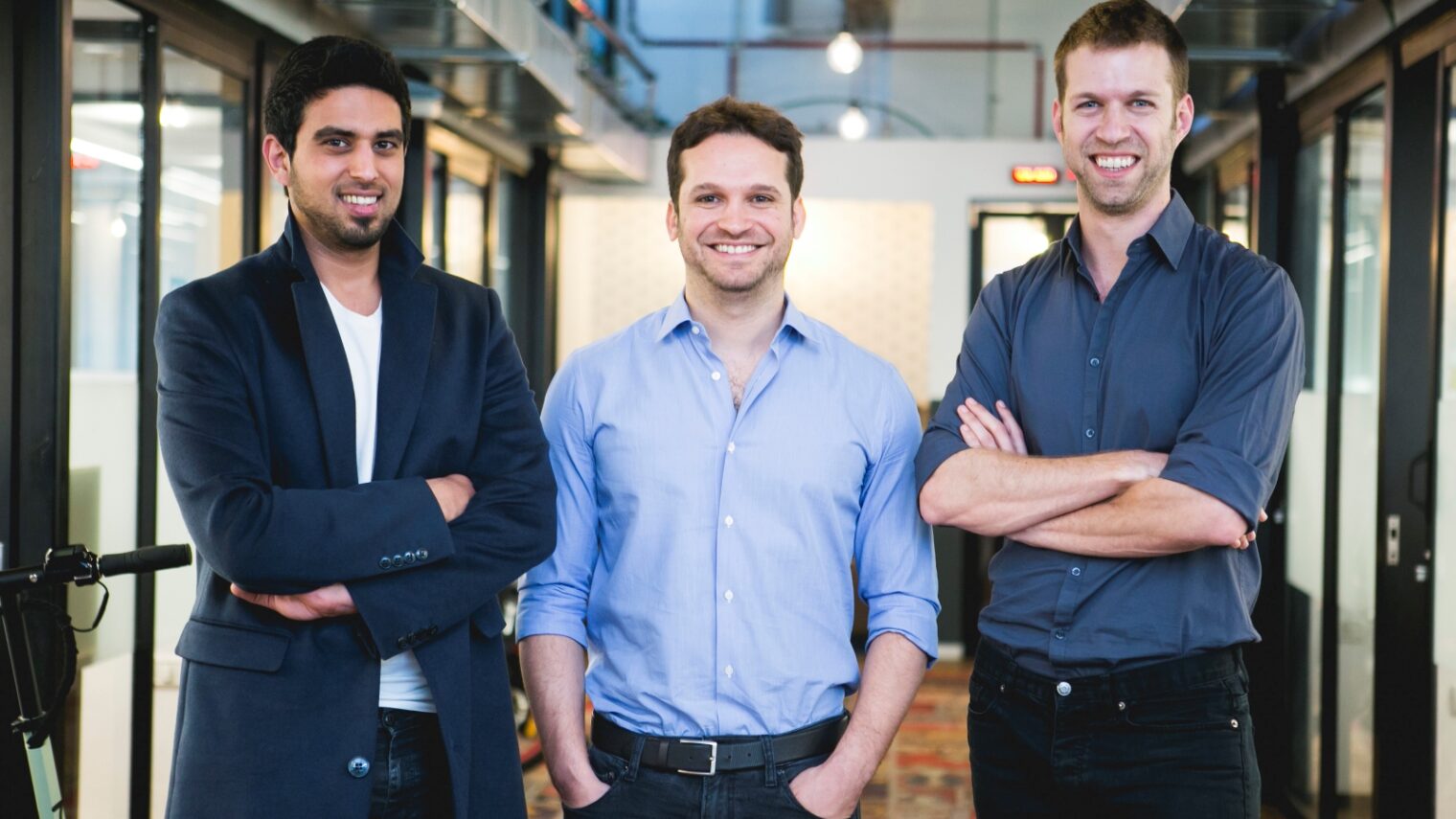 D-ID cofounders, from left, Eliran Kuta (CTO), Gil Perry (CEO) and Sella Blondheim (COO). Photo: courtesy