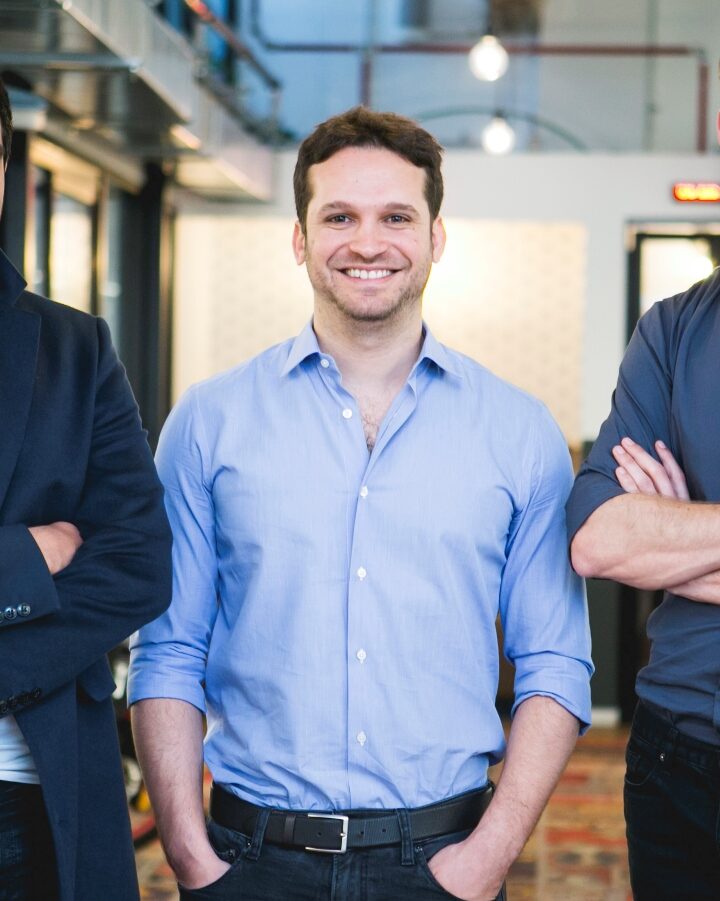 D-ID cofounders, from left, Eliran Kuta (CTO), Gil Perry (CEO) and Sella Blondheim (COO). Photo: courtesy