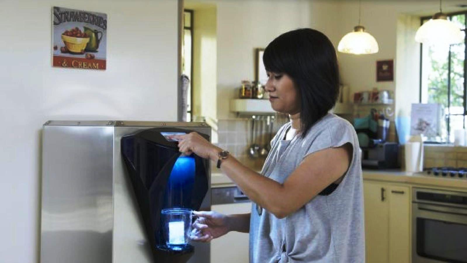 Watergen’s GENNY home and office machine extracts clean water from the air. Photo: courtesy