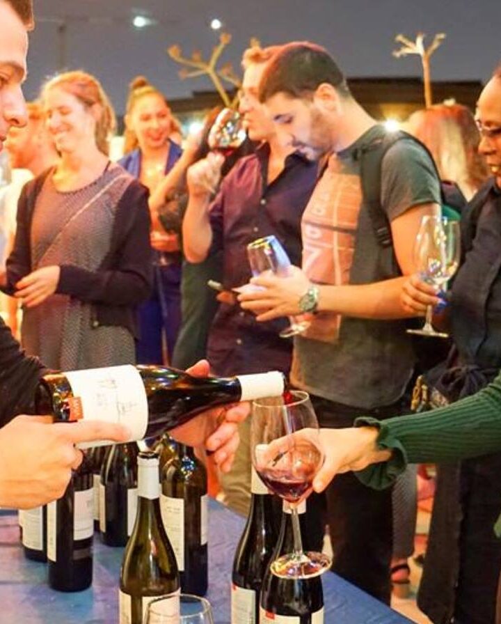 A Wine on Canvas party in Tel Aviv. Photo courtesy of The Israel Innovation Fund