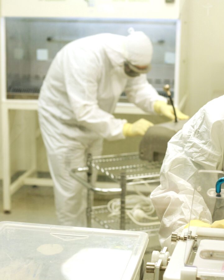 The “clean room” at Immunovative. Photo: courtesy