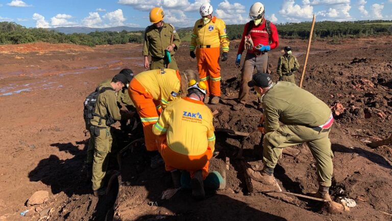 ZAKA search-and-rescue workers in Brazil, January 2019. Photo: courtesy