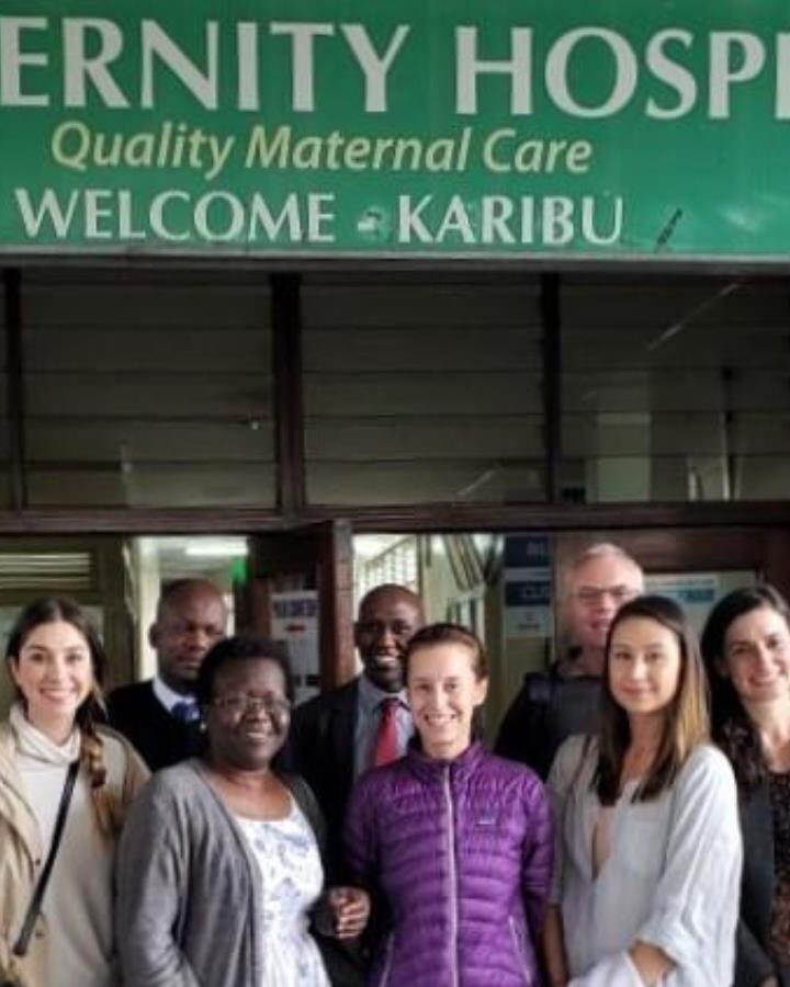 The joint EarlySense and Save the Children team outside a Nairobi hospital. Photo: courtesy