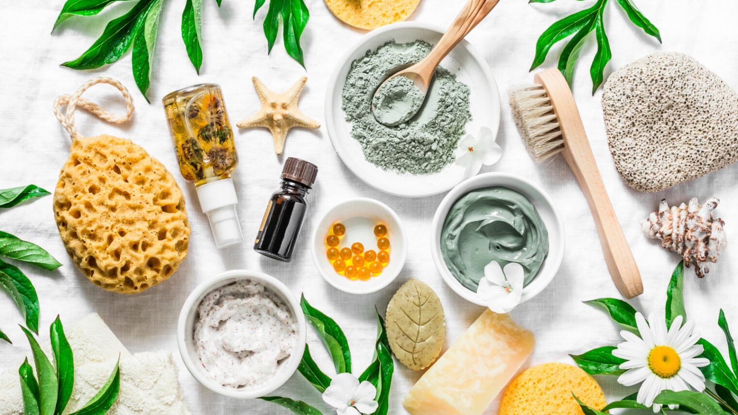 Natural skin and beauty products offer a refreshing alternative in a chemical-laden industry. Photo by Kiian Oksana via shutterstock.com