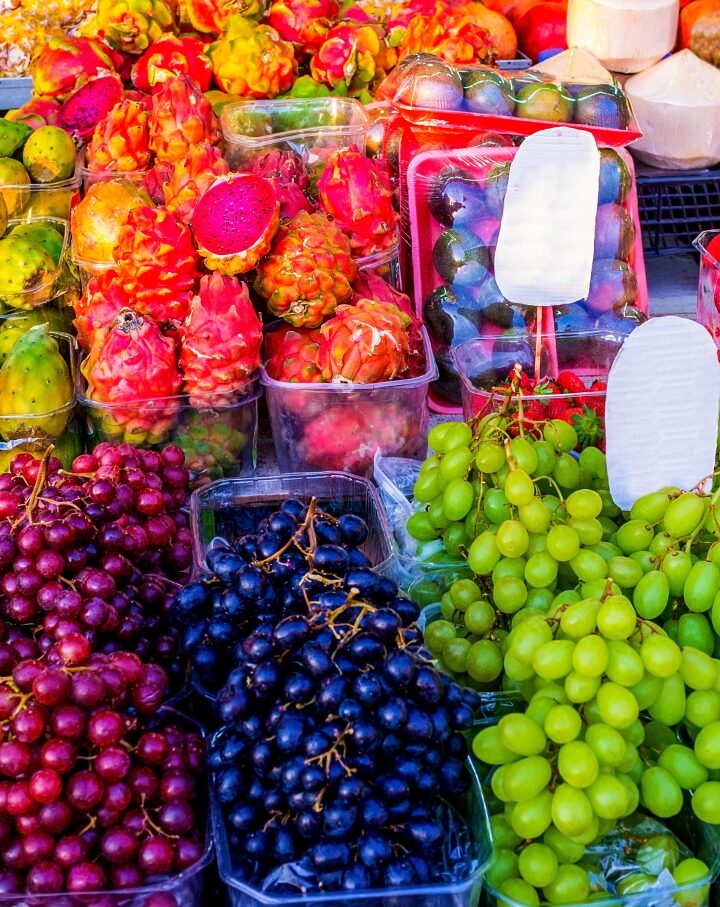 Fresh fruit at a Carmel Market stand. Photo by eFesenko via shutterstock.com
