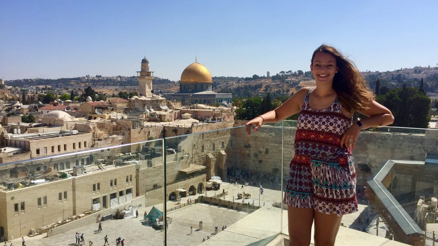 Sarah Winkelman in Jerusalem’s Old City. Photo: courtesy