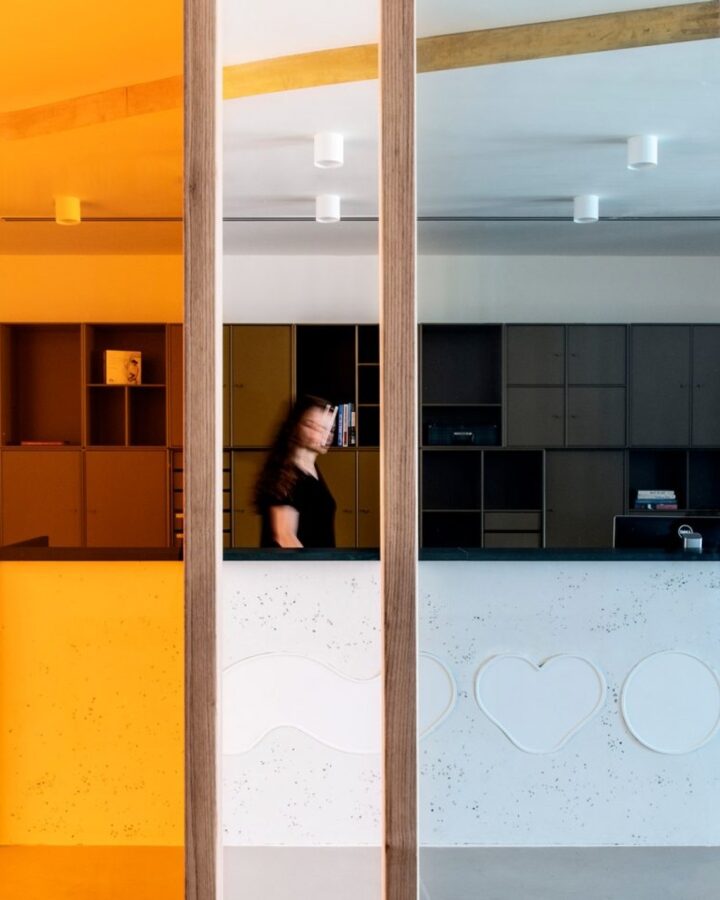 Nuvo's Tel Aviv office has a feminine flair. Photo by Roy David Architects for Dezeen