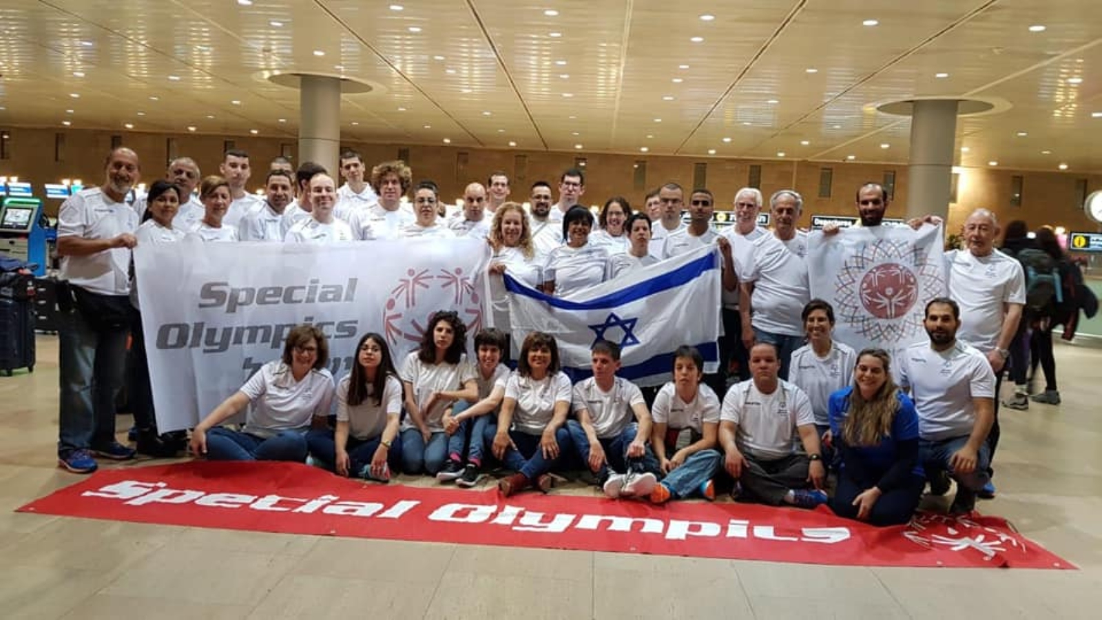 Israel’s team at the Special Olympics World Games in Abu Dhabi. Photo via Facebook