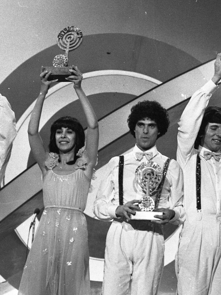 This photo of the Israeli victors in Eurovision 1979 is from the Dan Hadani Archive of the National Library of Israel.