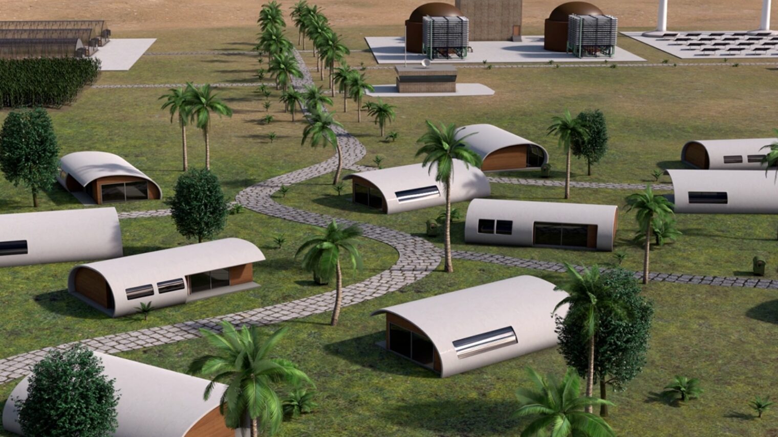 Village in a Box houses are monolithic domes that are fast, affordable and earthquake-proof. Photo: courtesy