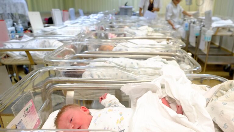 Newborn babies in an Israeli hospital. Photo by Chen Leopold/FLASH90