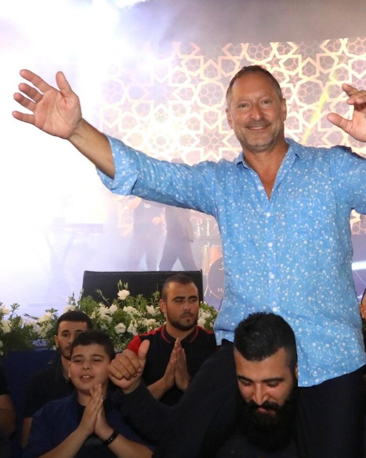 SodaStream CEO Daniel Birnbaum and employees celebrate at the company's Iftar dinner in the Negev on May 27, 2019. Photo by Sivan Faraj