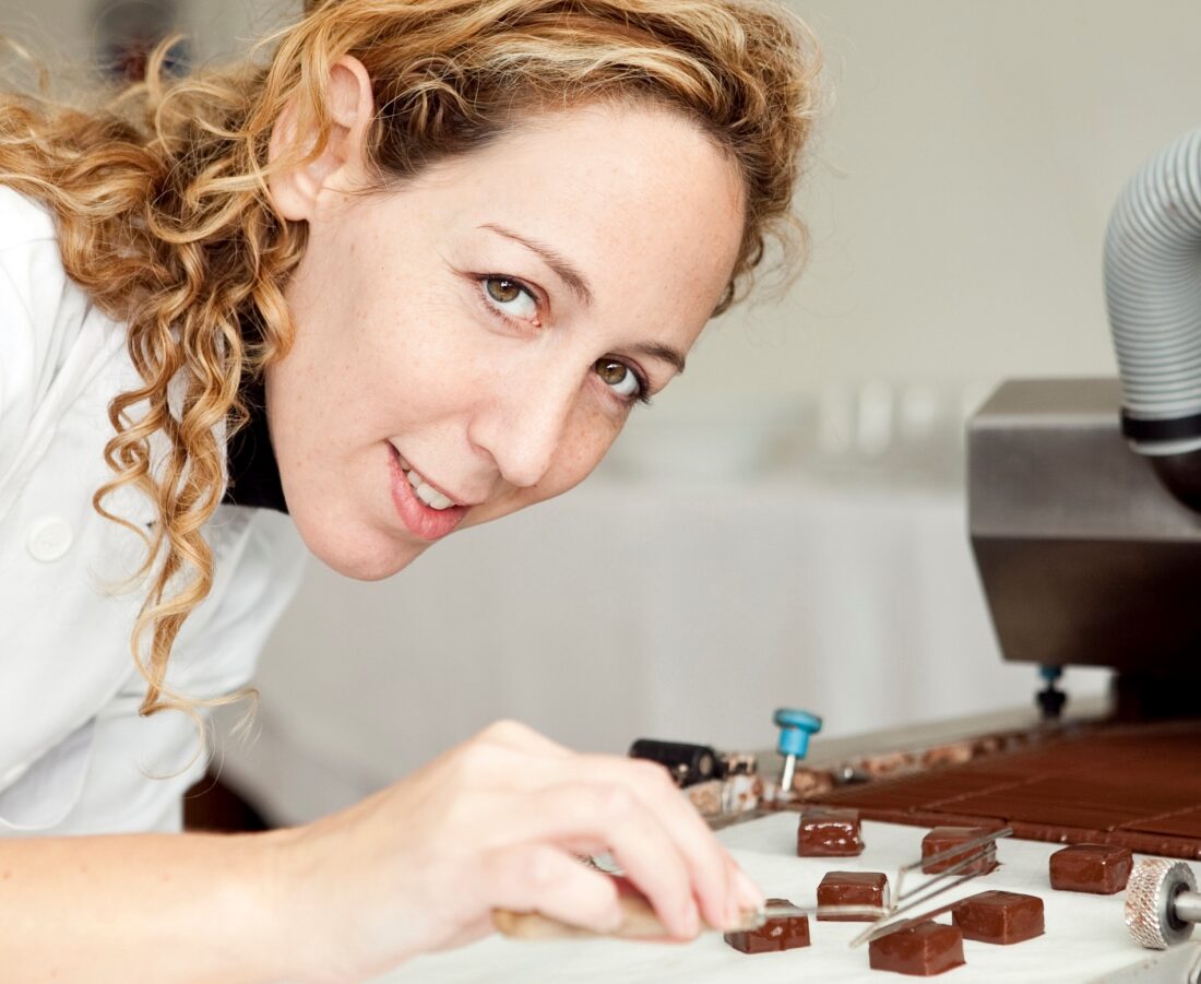 Chocolatier Ika Cohen at her IKA Chocolate boutique in Tel Aviv. Photo by Shiran Carmel