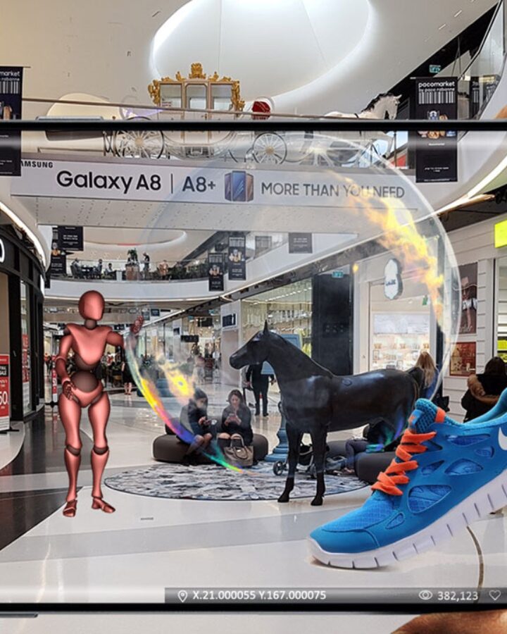 Imagine a shopping mall transformed by mixed reality. Photo courtesy of Mixed Place