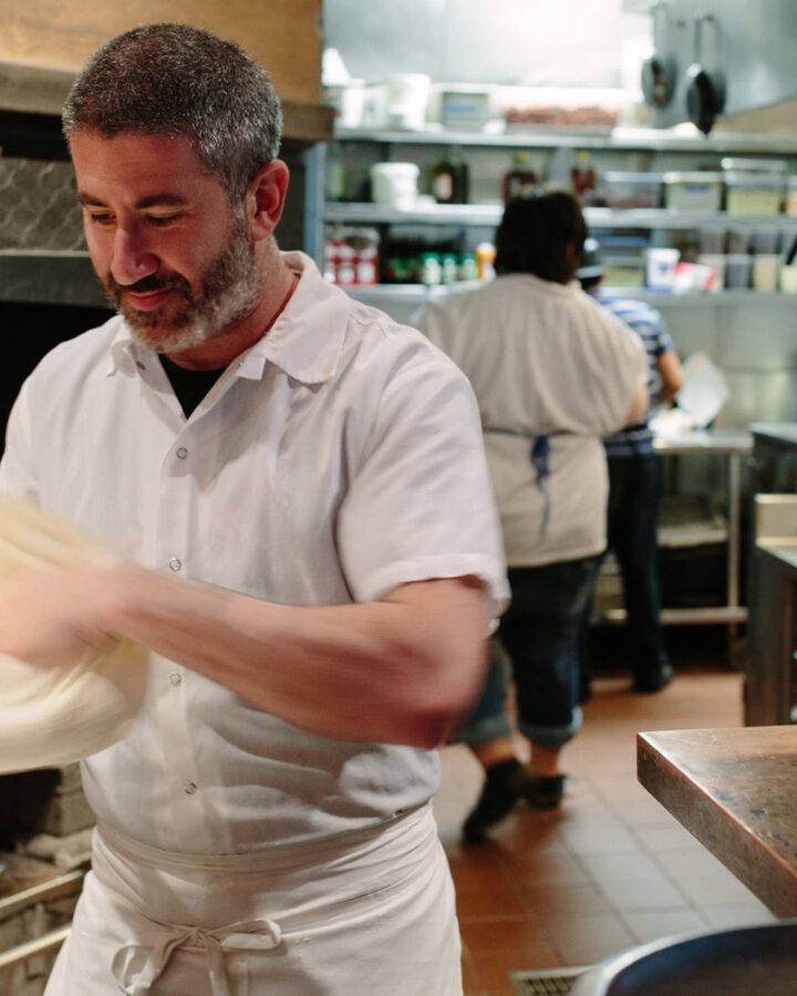 Chef Michael Solomonov in his Zahav Israeli fusion restaurant in Philadelphia. Photo by Lottie Hedley