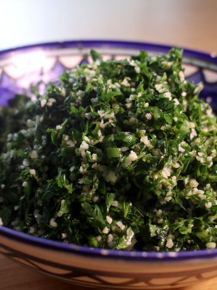 Make a healthy and delicious Middle Eastern salad. Photo still from film