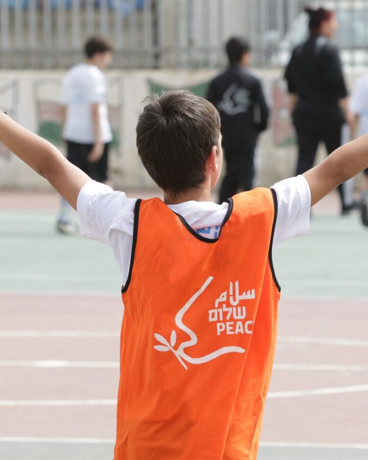 A participant in â€œPlaying Fair, Leading Peaceâ€� in Jaffa. Photo courtesy of the Peres Center