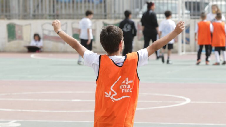 A participant in “Playing Fair, Leading Peace” in Jaffa. Photo courtesy of the Peres Center