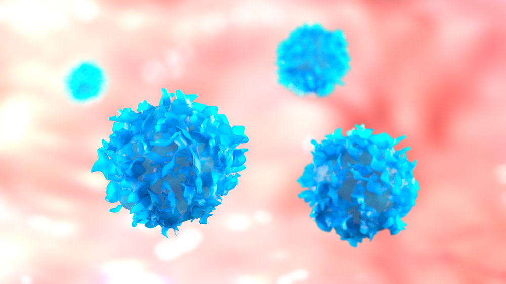 T cells often enter a state of exhaustion that slows down their activity. Photo by Alpha Tauri 3D Graphics via Shutterstock.com