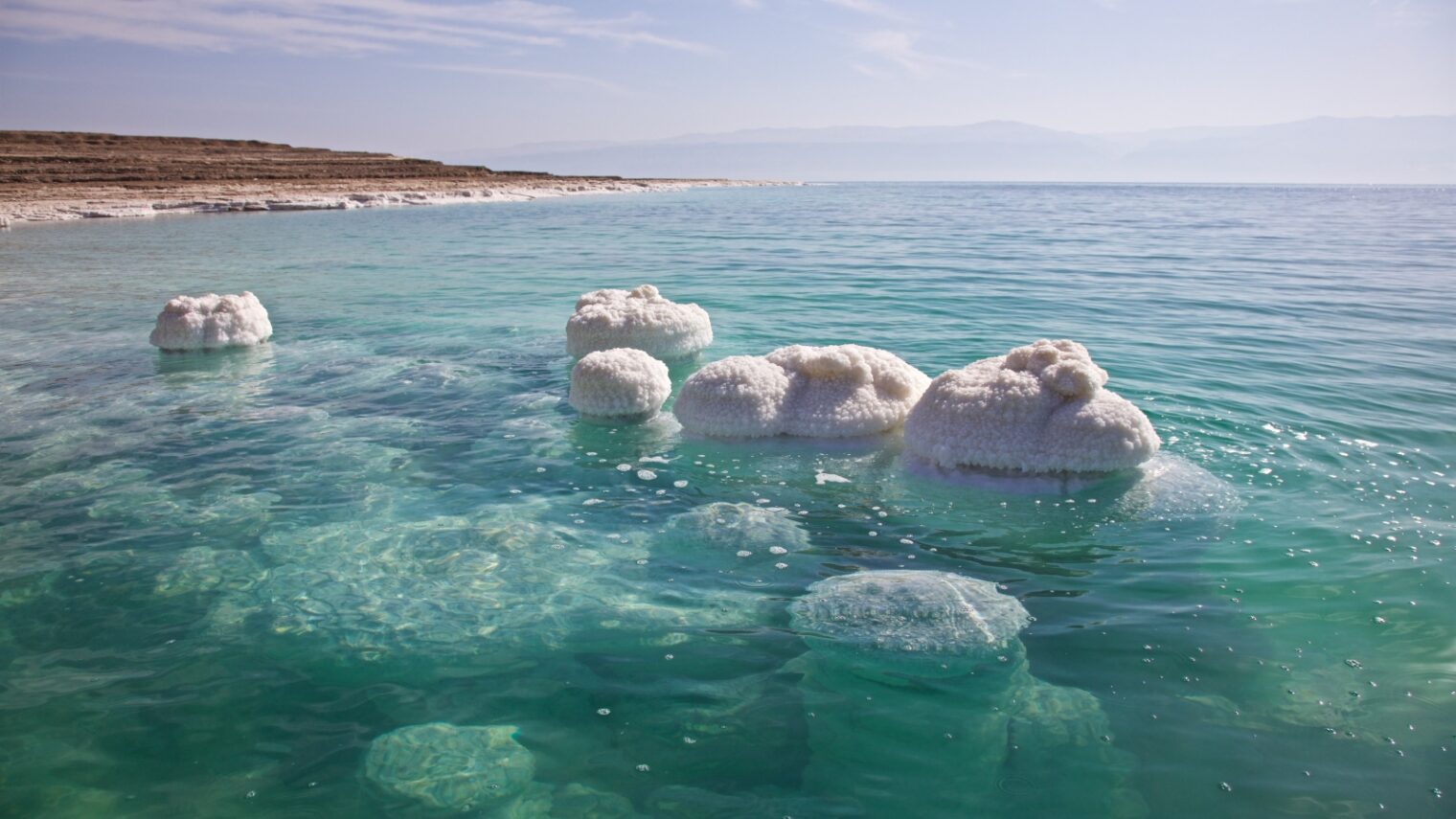 View of salt formations on the Dead Sea shore. Photo by Doron Horowitz/FLASH90