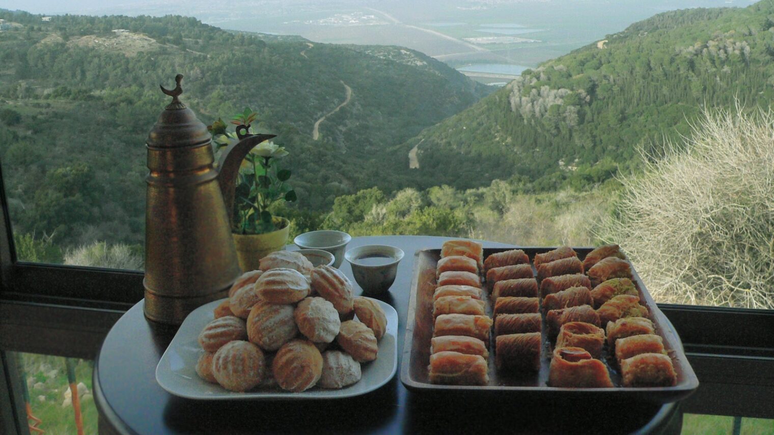 Photo of Druze cuisine and scenery courtesy of Nations and Flavors