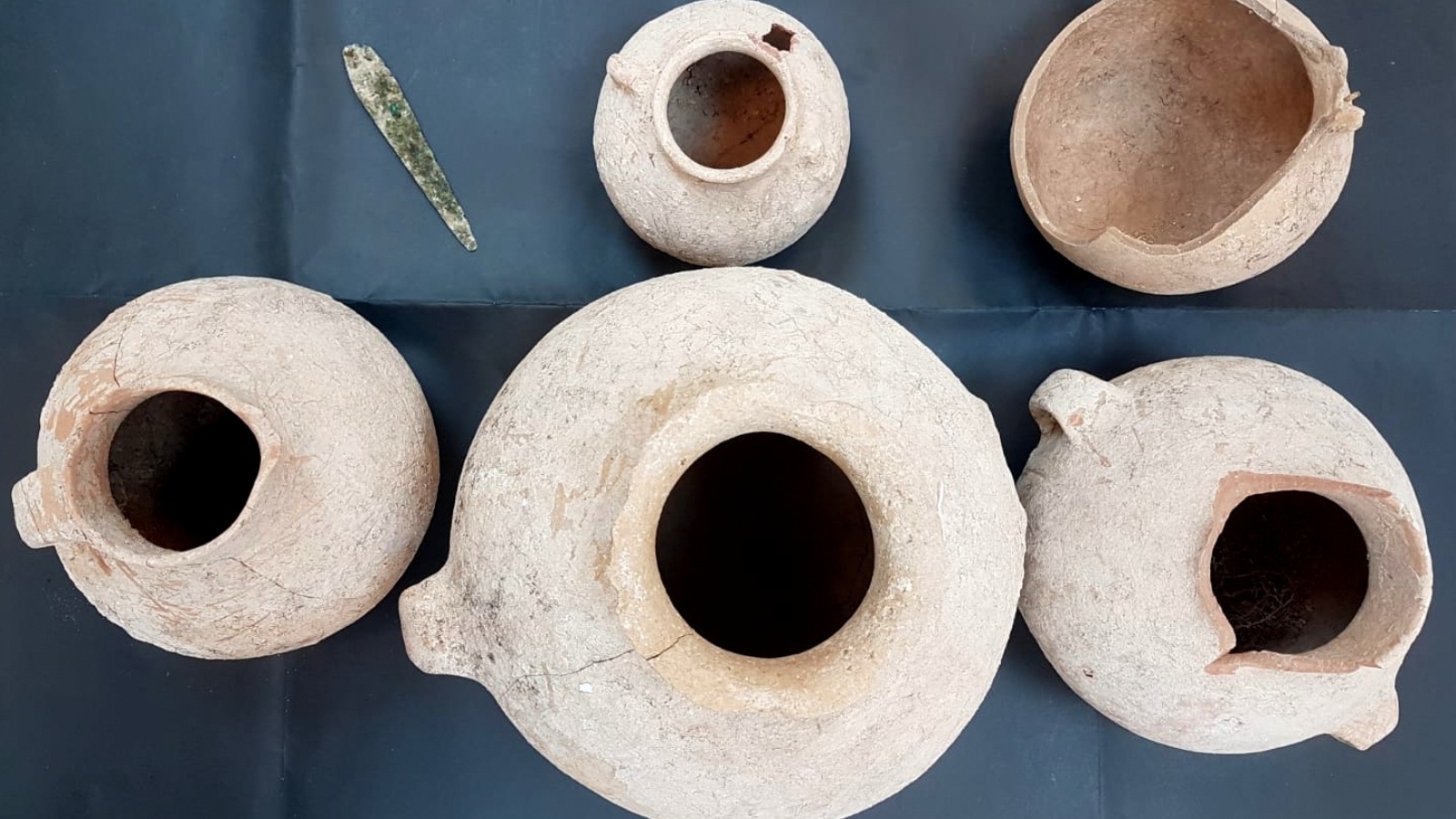 The 4,500-year old findings turned in by a citizen. Photo courtesy of Israel Antiquities Authority