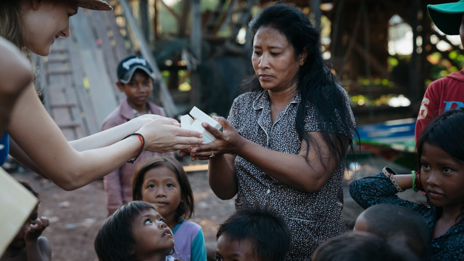 A GivingWay volunteer working with Eco Soap Bank. Photo: courtesy