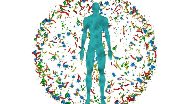 Our bodies are home to about 100 trillion tiny microbes. Illustration via Shutterstock.com