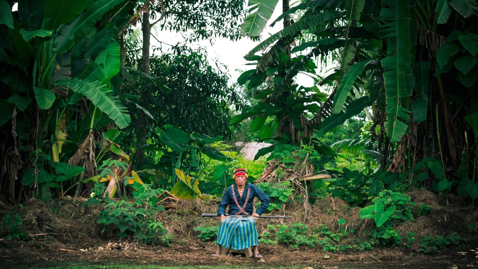 Entsakwa, the shaman in Sharamenza, Ecuador. Photo courtesy of MyHeritage