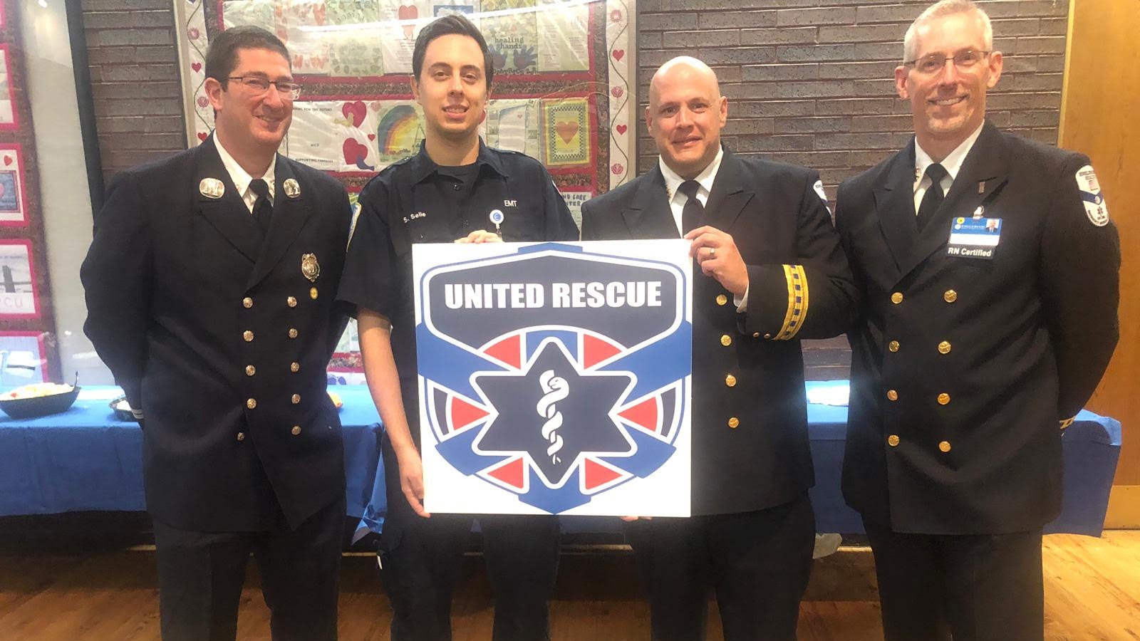 Officials at the September 19, 2019 kickoff event of United Rescue Englewood at Englewood Health. Photo: courtesy
