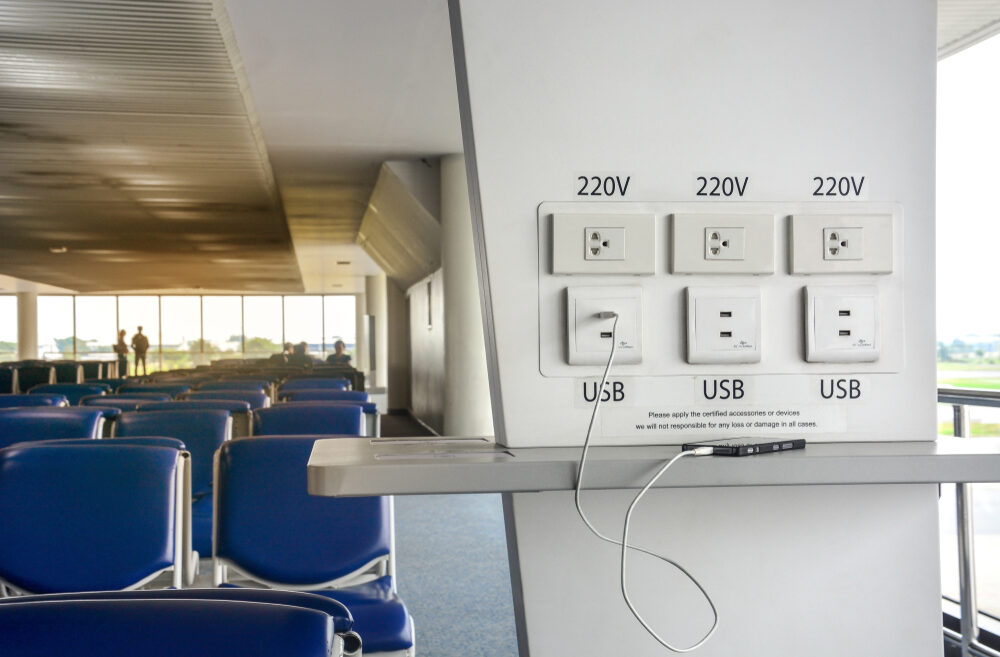 Public charging stations can be hacked. Photo via Shutterstock.com