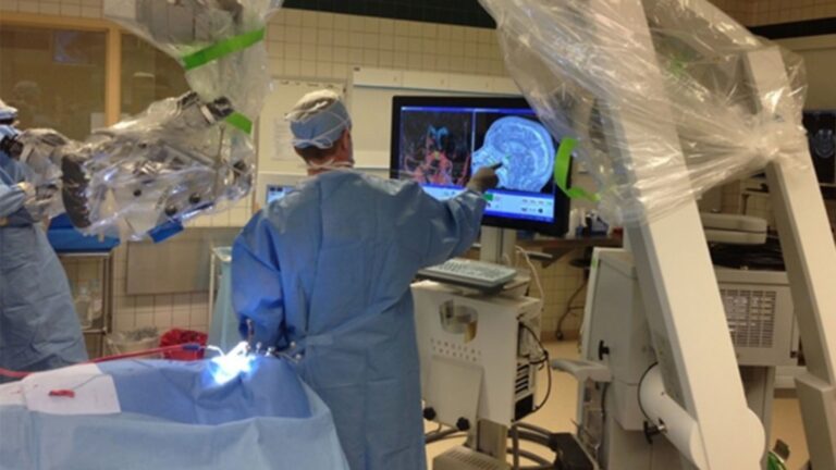 Surgical Theater VR technology helps surgeons plan operations and guides them during the procedure. Photo: courtesy