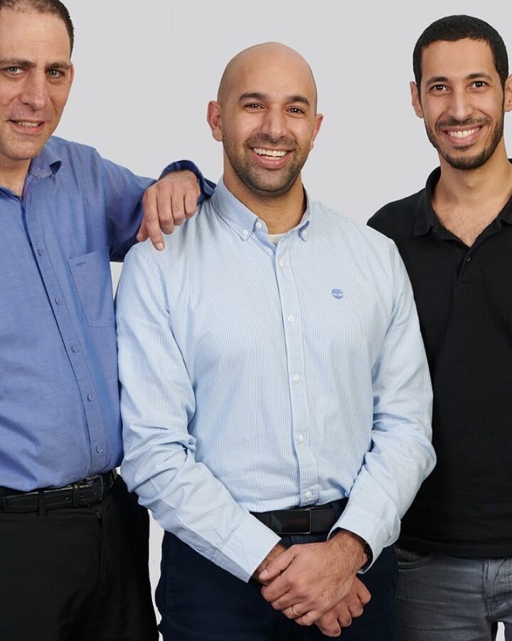 TriEye founders, from left, CTO Prof. Uriel Levy, CEO Avi Bakal, VP Research and Development Omer Kapach. Photo by David Garb