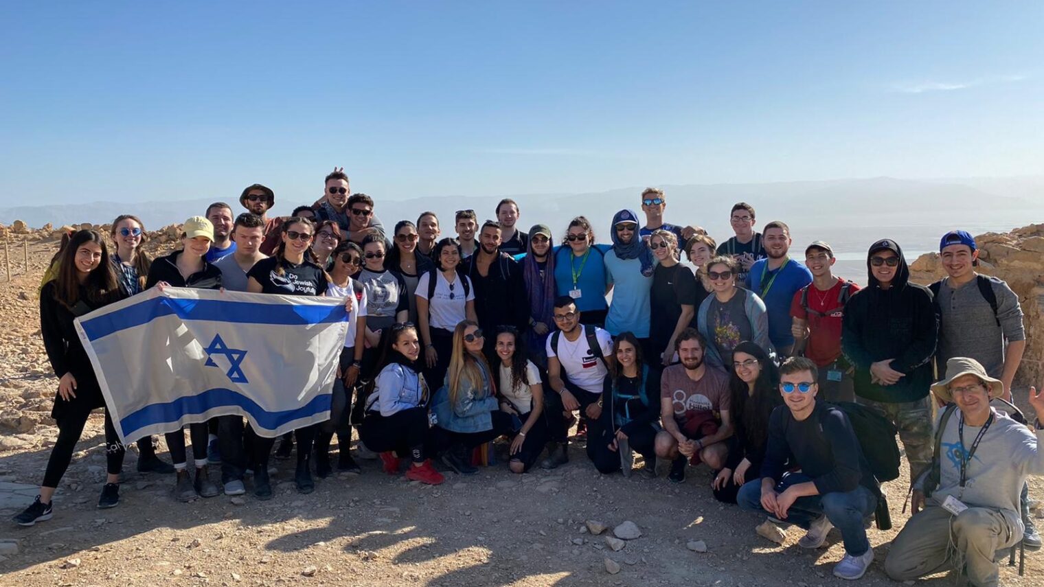 Rachel Poulin co-staffed a Birthright trip at the end of December 2019 into January 2020, here shown in the Negev Desert. Photo: courtesy
