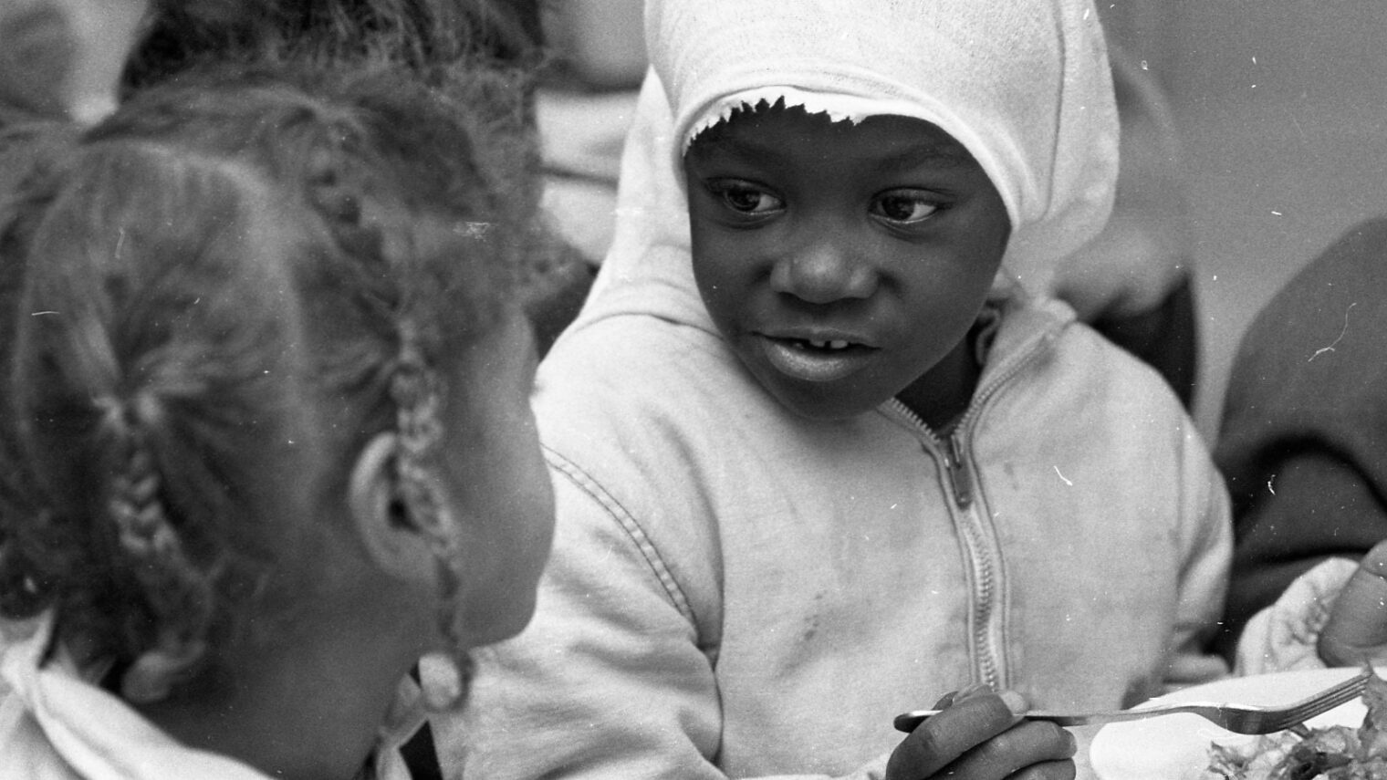 This was taken in January 1970, a few weeks after the African Hebrew Israelite community arrived in Dimona. Photo by IPPA staff, courtesy of the Dan Hadani Archive, Pritzker Family National Photography Collection, National Library of Israel