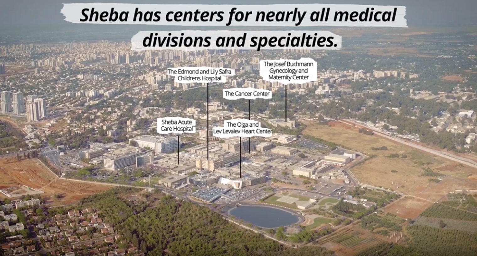 Overview of Sheba Medical Center in Ramat Gan