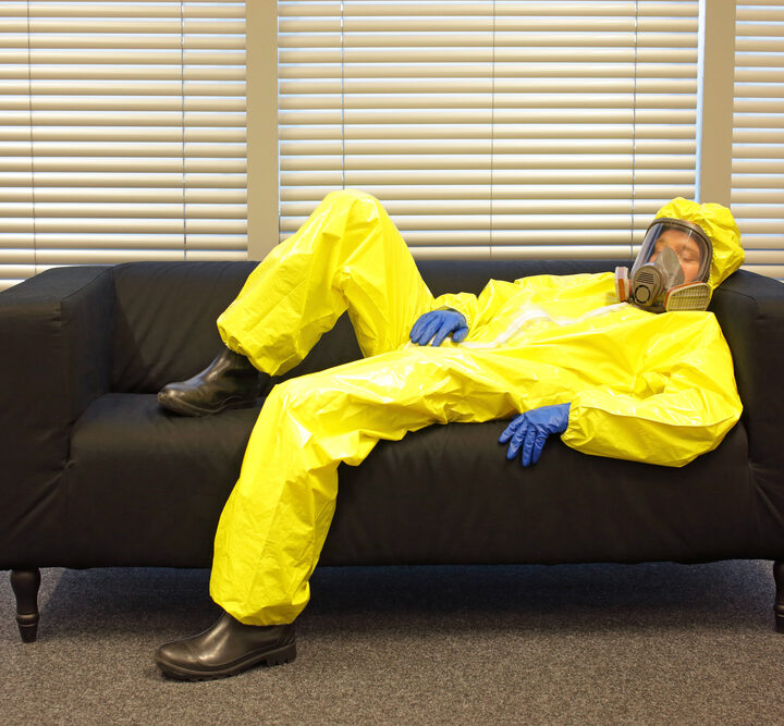 Make the most of the time spent at home, hazmat suit optional. Photo by Marcin Balcerzak/Shutterstock.com