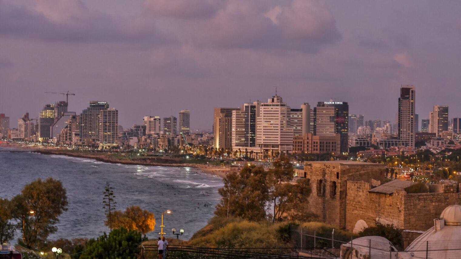 The view of Tel Aviv from Jaffa. Photo by Guy Yechiely, courtesy of Tel Aviv Municipality