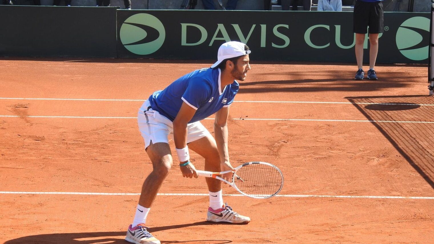 Daniel Cukierman won singles and doubles matches at the Davis Cup qualifiers in March 2020. Photo: courtesy