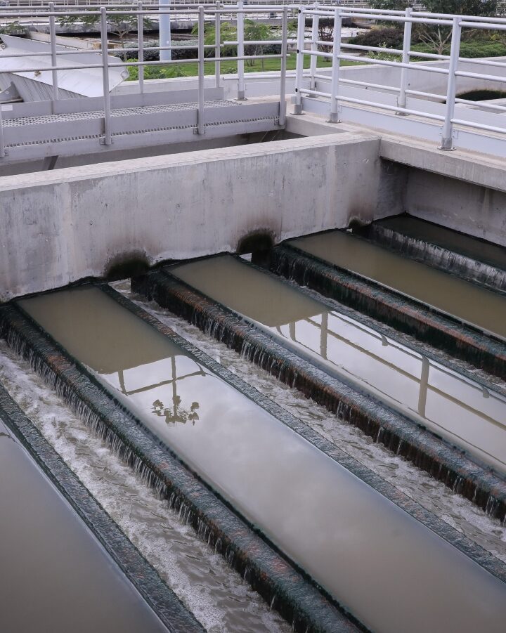 View of the Shafdan Dan Region Wastewater Treatment Plant in Rishon LeZion. Photo by Isaac Harari/Flash90