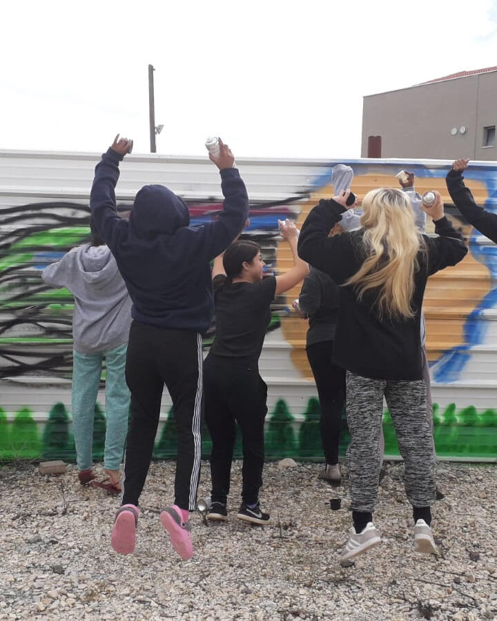Teenage girls at Beit Ruth Educational & Therapeutic Village using artistic expression as part of their healing journey from severe abuse. Photo: courtesy 