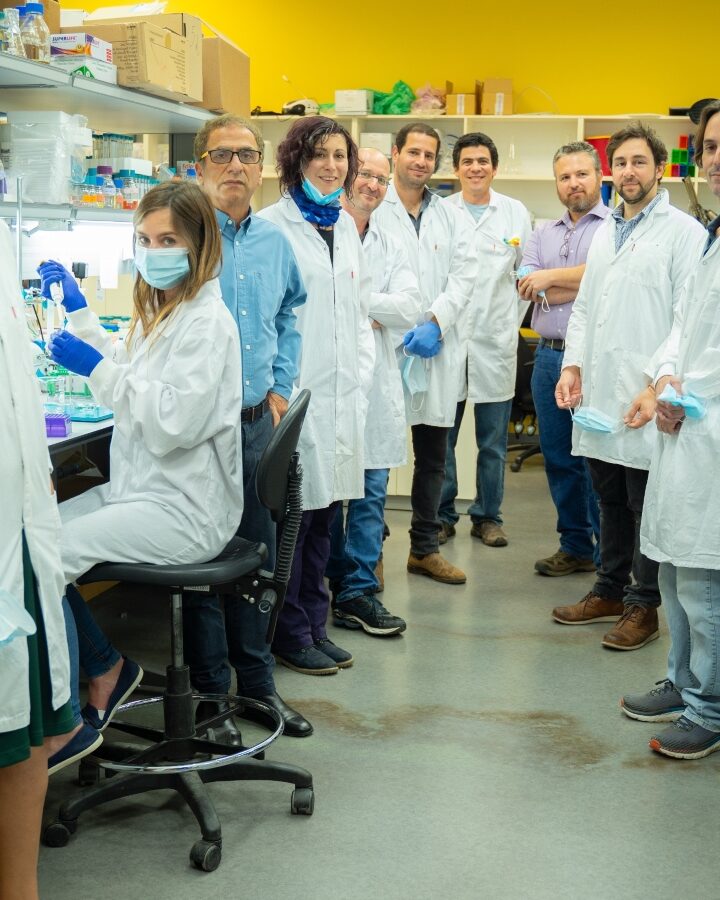 Researchers working on a Covid-19 vaccine at MigVax. Photo courtesy of OurCrowd
