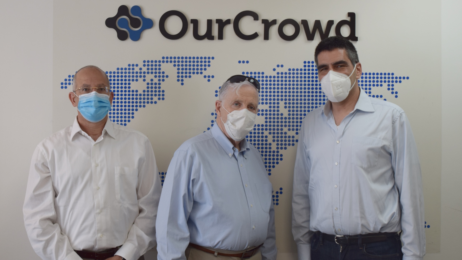 Pandemic Innovation Fund General Partners, from left, Dr. Morris Laster, Morry Blumenfeld and David Sokolic. Photo courtesy of OurCrowd