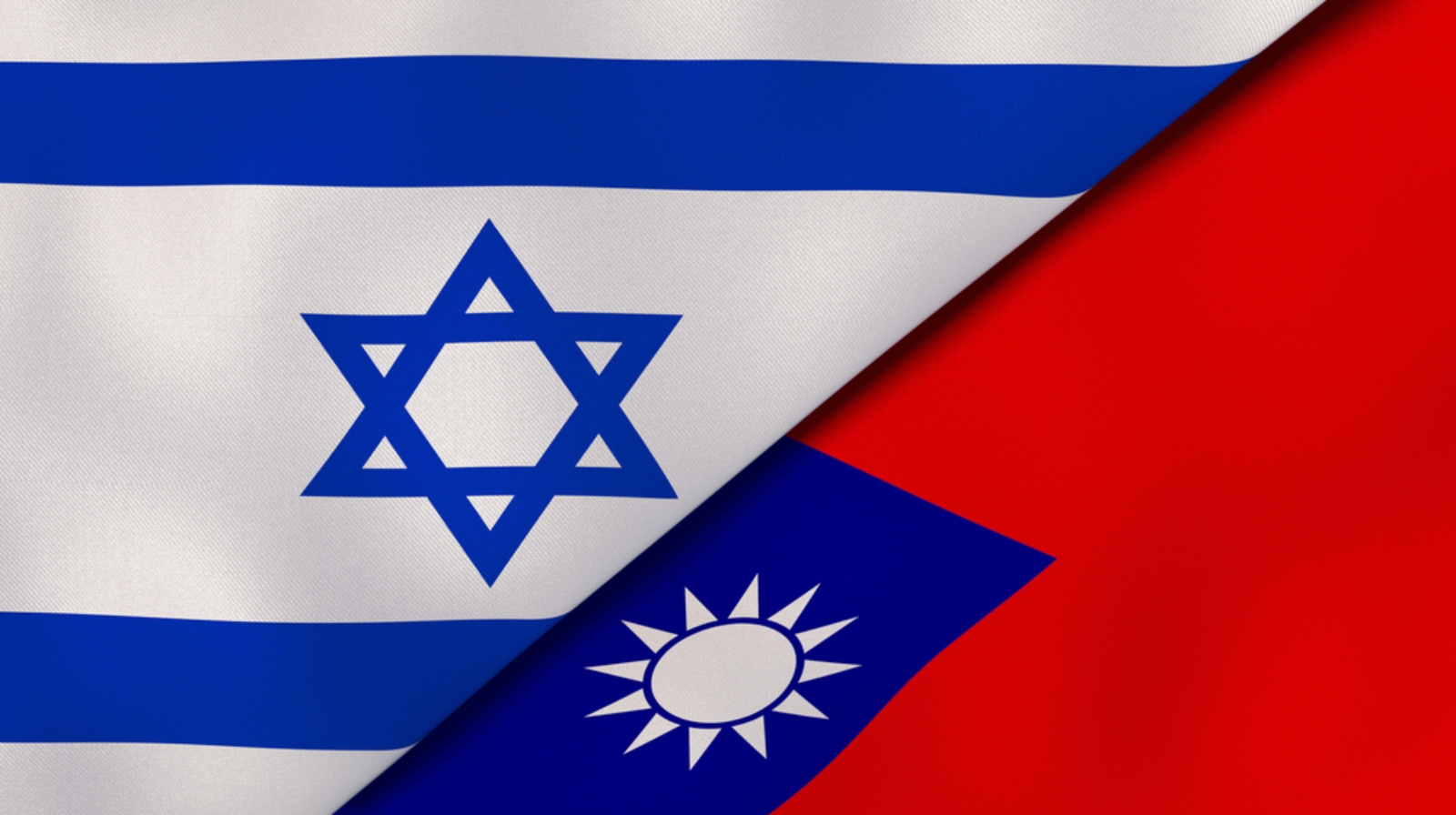 Israeli and Taiwanese flags. Image by Maksym Kapliuk via Shutterstock.com